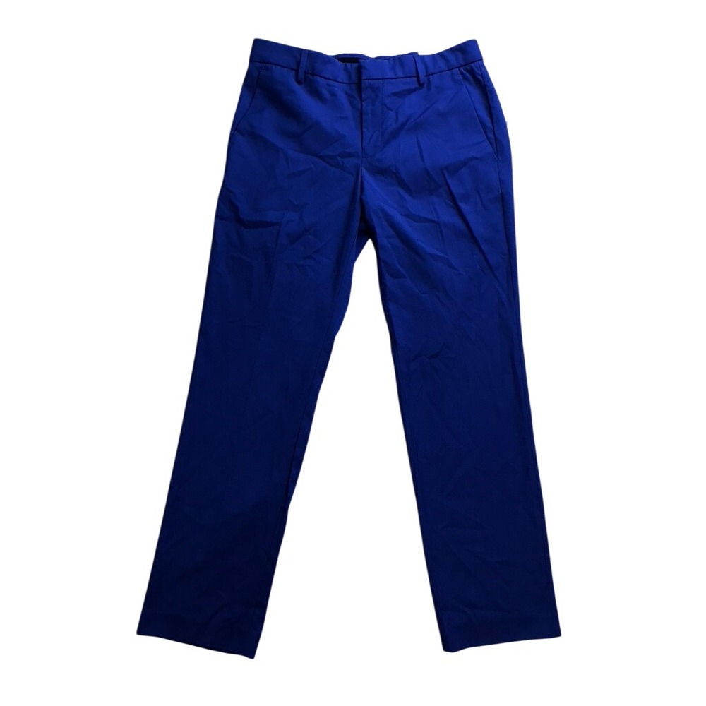 Perry Ellis Portfolio Essentials Dress Pants Mens 30x30 Blue Modern Fit Trousers
